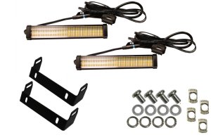 Jeep JL LED Light Pods - Fishbone Offroad - 7in Turn Signal & Side Marker - `18-`27